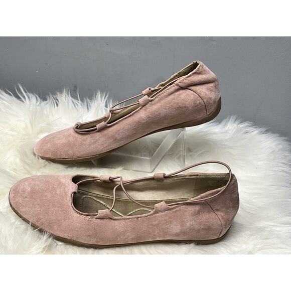 Baretraps Jackeline‎ Ballet Pink Faux Suede Womens 10M Memory Foam - Picture 1 of 6